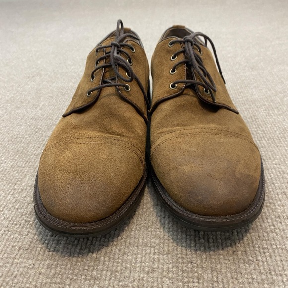Johnston & Murphy Shoes Mens Size 10.5 M Brown Suede Cap Toe Derby Dress 27-1736 main image 8